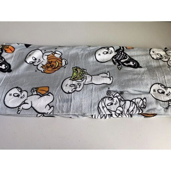 Casper the Friendly Ghost Plush Soft Blanket Throw 50x70” Halloween Costumes NEW - Picture 12 of 16